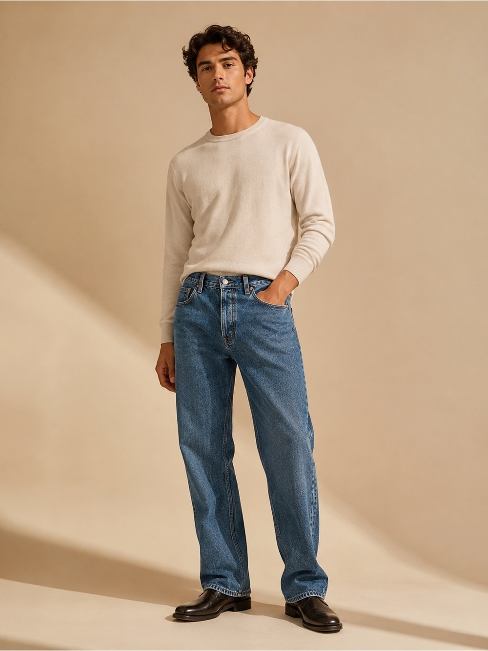 Levi's Relaxed Fit Jeans in Classic Blue Wash